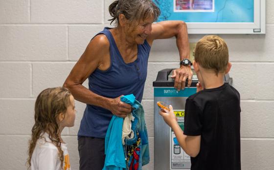 Family at the Corning Y